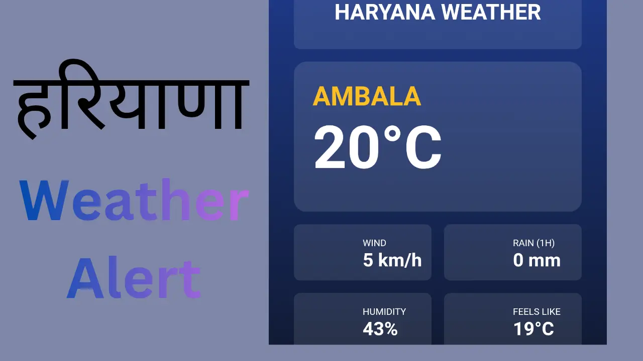 Haryana Weather Update 17 March